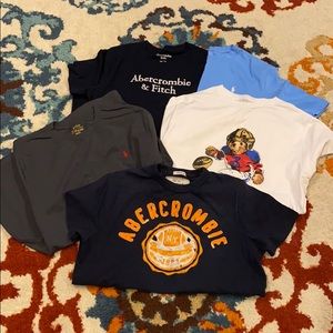 Polo and Abercrombie T-shirts ( Lot of 5 )